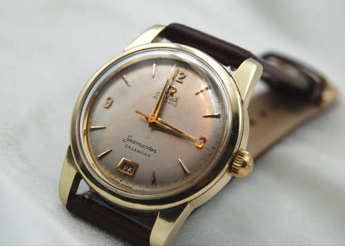 Omega Seamaster Calendar Automatic Bumper Vintage Men`s Watch, 1954 Good Working Conditions