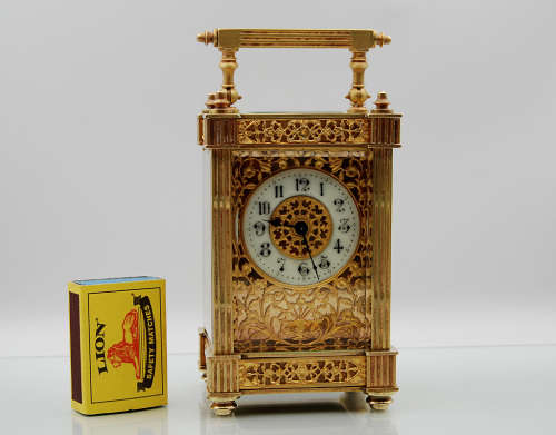Antique French Duverdrey and Bloquel Carriage Clock, Serviced
