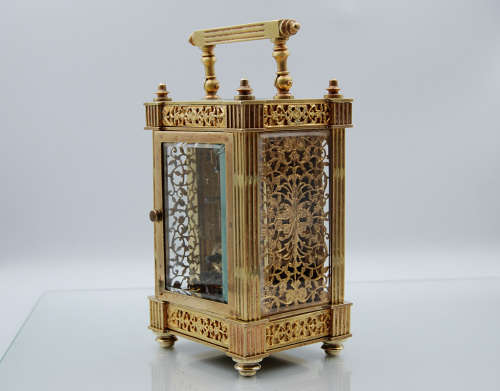 Antique French Duverdrey and Bloquel Carriage Clock, Serviced