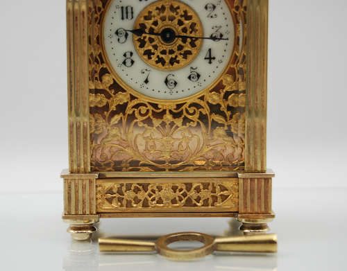 Antique French Duverdrey and Bloquel Carriage Clock, Serviced