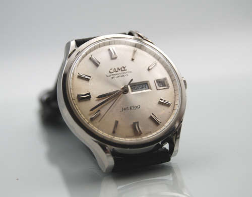 Vintage Camy JetKing Superautomatic Men`s Watch, 30 Jewels, Day Date, Serviced