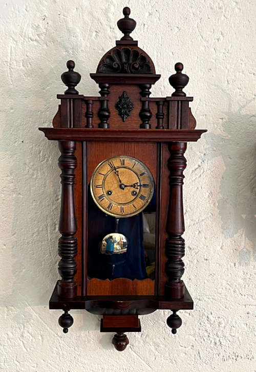 Antique Junghans Wurttemberg Wall Clock C 1903, Serviced