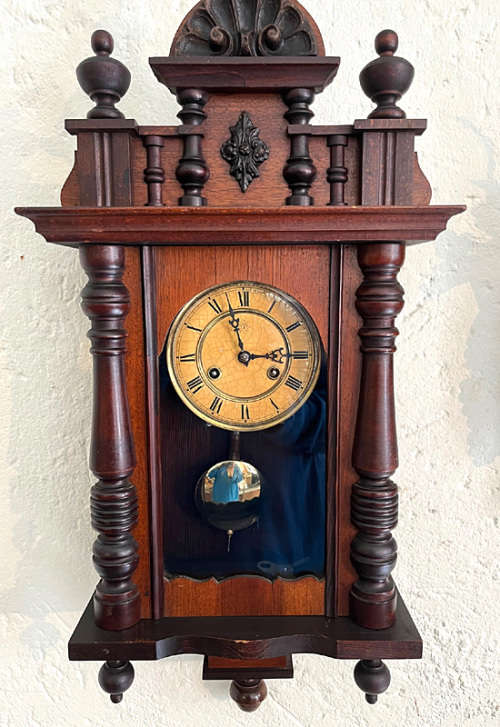 Antique Junghans Wurttemberg Wall Clock C 1903, Serviced