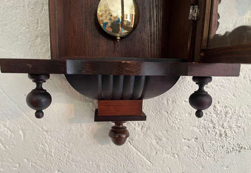 Antique Junghans Wurttemberg Wall Clock C 1903, Serviced