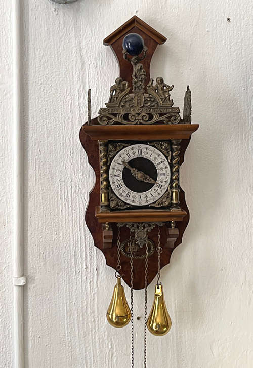 Antique Dutch Clock, 8 Days Winding, Serviced