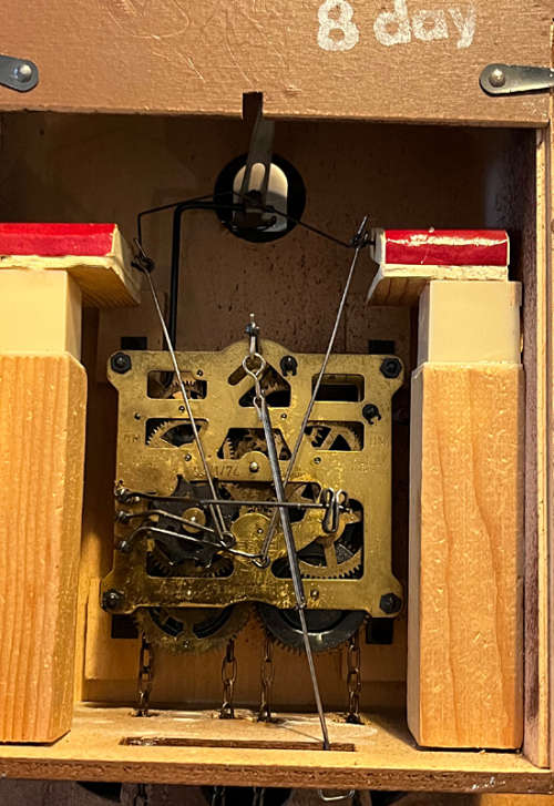 Big Antique Cuckoo Clock from West Germany, 8 Days, Serviced