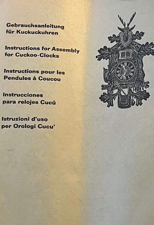 Big Antique Cuckoo Clock from West Germany, 8 Days, Serviced