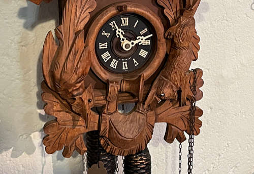 Big Antique Cuckoo Clock from West Germany, 8 Days, Serviced