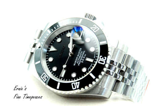 Marine Master 300, Automatic Men`s Mod Watch, Black, With NH35 Seiko Movement, New