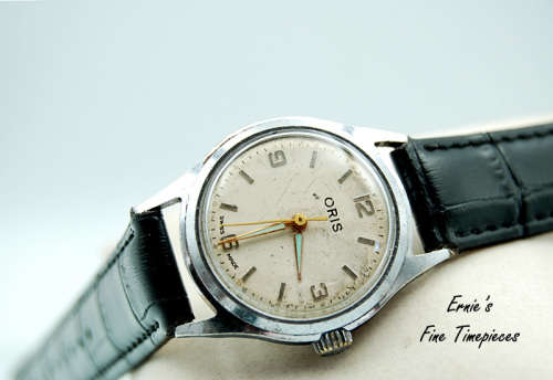 Vintage Oris 582 KIF Manual Winding Watch, Fully Serviced, a Beauty from the 1950`s,