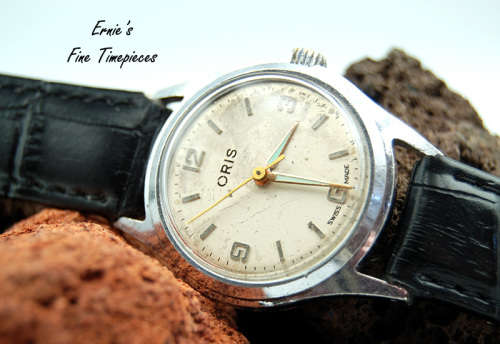Vintage Oris 582 KIF Manual Winding Watch, Fully Serviced, a Beauty from the 1950`s,