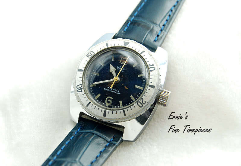 Rare Vintage Osco Ladies Divers Watch from the 60`s, Manual Wind, Serviced