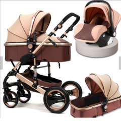 Q3 Baby Pram / Stroller - 3 Function Foldable Baby Pram with Car Seat