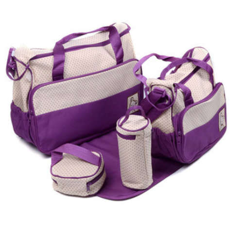 5 in 1 Multifunctional Baby Crossbody Bag Mother Diaper Bag