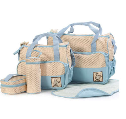 5 in 1 Multifunctional Baby Crossbody Bag Mother Diaper Bag