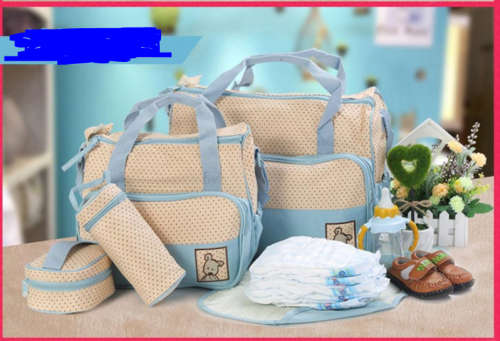 5 in 1 Multifunctional Baby Crossbody Bag Mother Diaper Bag