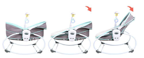 New 5 In 1 Baby Rocking Chair Baby Carrier Crib Bed