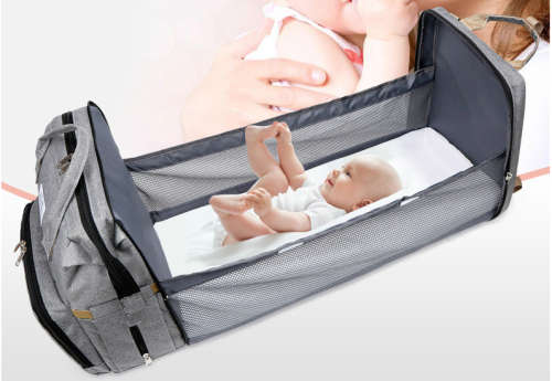 Lequeen Diaper Bag For Mom And Baby Backpack Multifunctional Baby Bed Bags Maternity Nursing Handbag