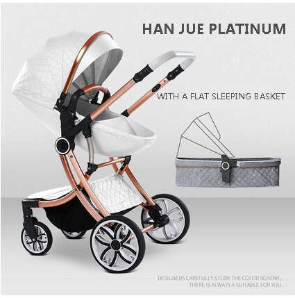 Egg Stroller 2 in 1 Baby Stroller High Landscape Carriage Two Way Newborn Car Can Sit Can Lie Child