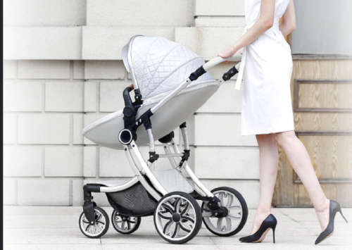 Egg Stroller 2 in 1 Baby Stroller High Landscape Carriage Two Way Newborn Car Can Sit Can Lie Child