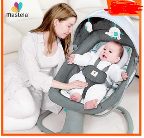 Mastela 3 In 1 Swing Bassinet | Light Grey