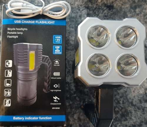 USB Charge Flashlight LED torch