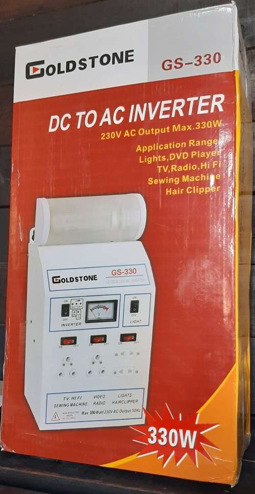 Inverter dc to ac 230v 330w for tv, lights and more