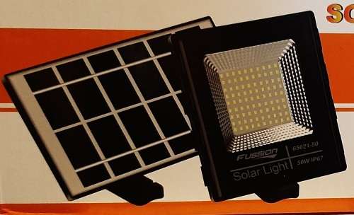 50w Solar Flood light, time switch, remote, IP67