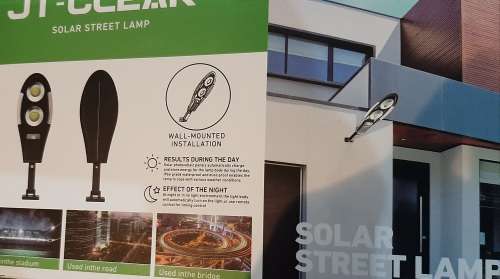 100W Solar Streetlamp motion sensor with remote iP66 6500K