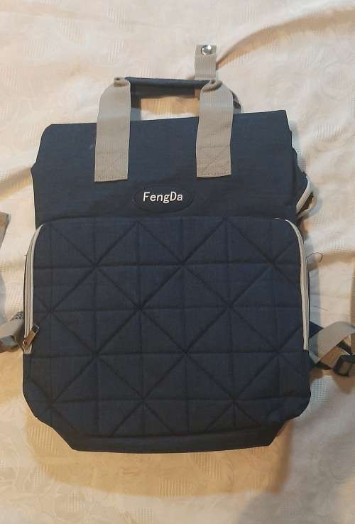 Denim Kiddies bag, ideal for creche or just baby diaper bag, or maternity bag, waterproof