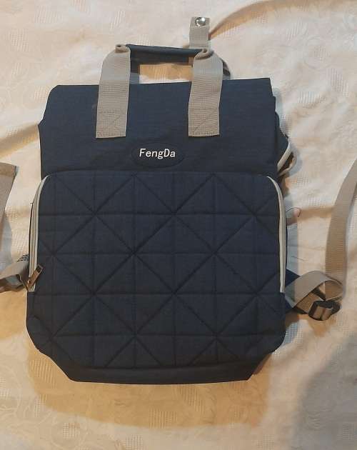 Denim Kiddies bag, ideal for creche or just baby diaper bag, or maternity bag, waterproof