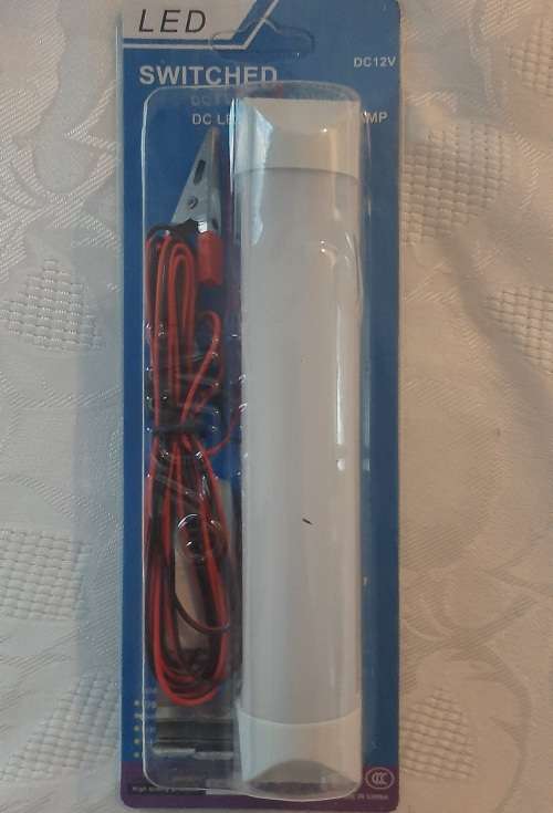 12V LED Lamp with alligator clips & on/off switch, energy saving, high power, 150mm long