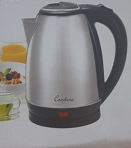 Condere 2L Kettle, cordless, new design, dustproof spout, 360° rotating body,