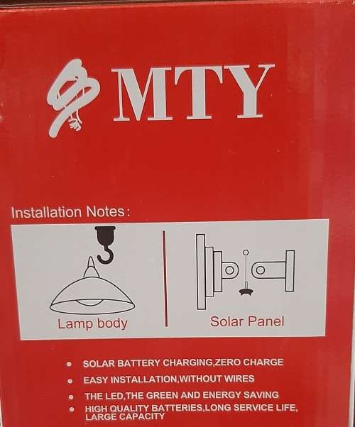 Solar Wall Lamp LED IP65 20W, time switch, remote included