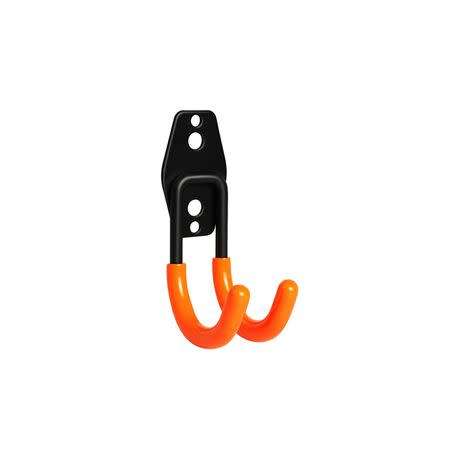 Garage Storage Utility Double Hooks Heavy Duty, fasteners included, holds up to 30kg