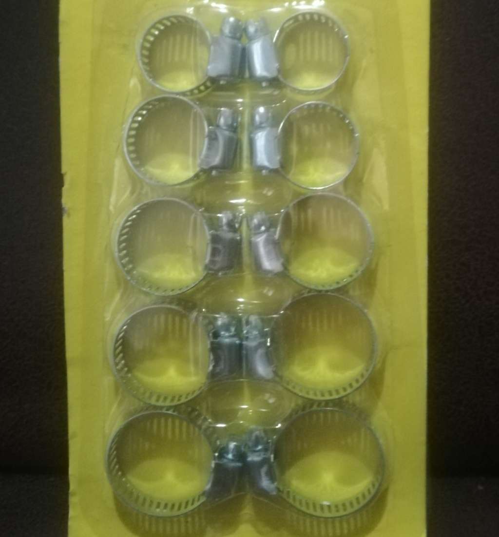 10 Piece Hose Clamp Set 8-27mm