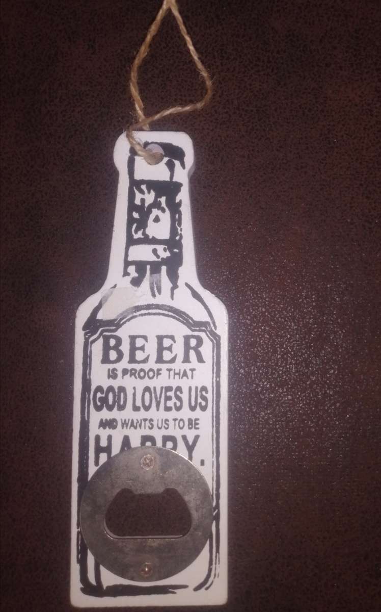 Bottle Opener with hang loop 16cm