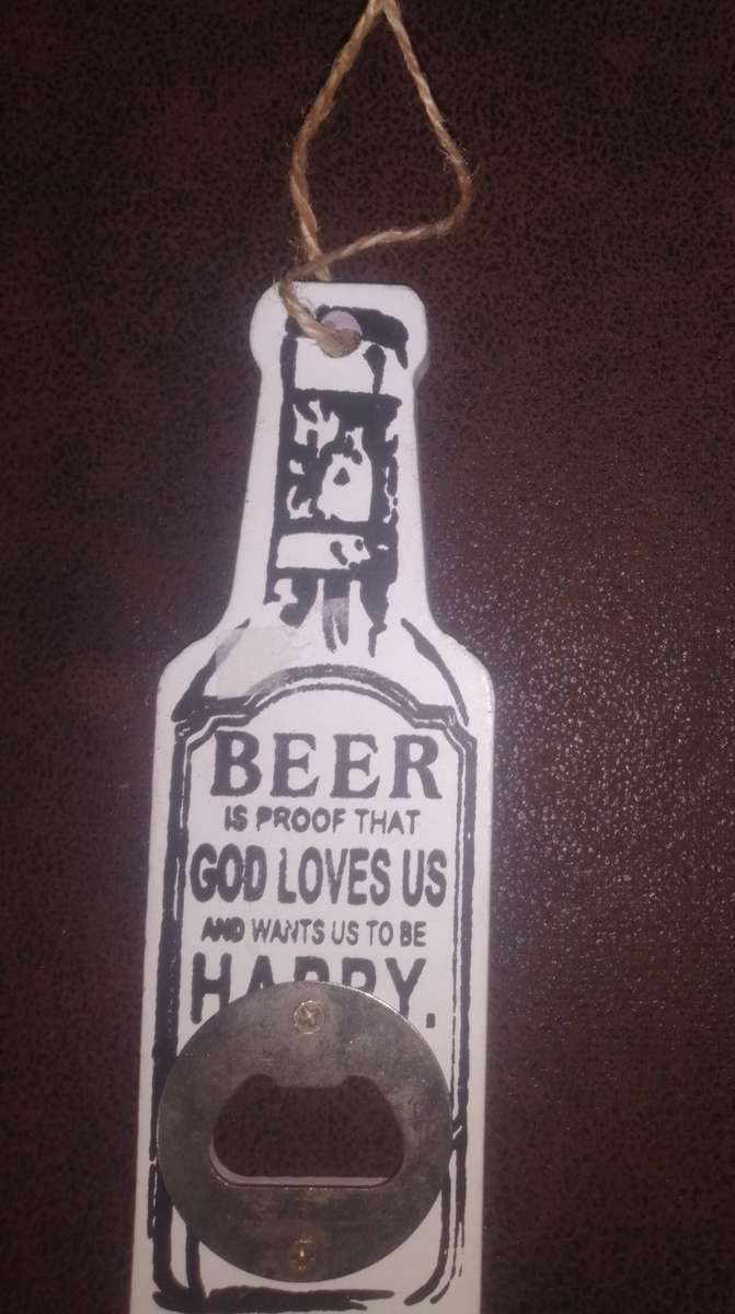 Bottle Opener with hang loop 16cm
