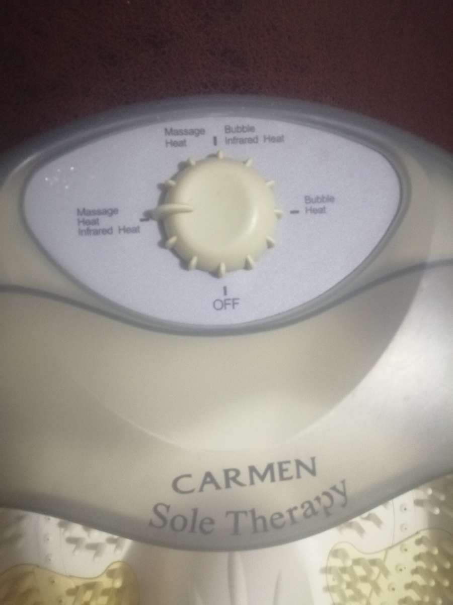 Carmen Sole Therapy Foot Spa, 3 settings, Massage heat, bubble heat, Infrared Heat