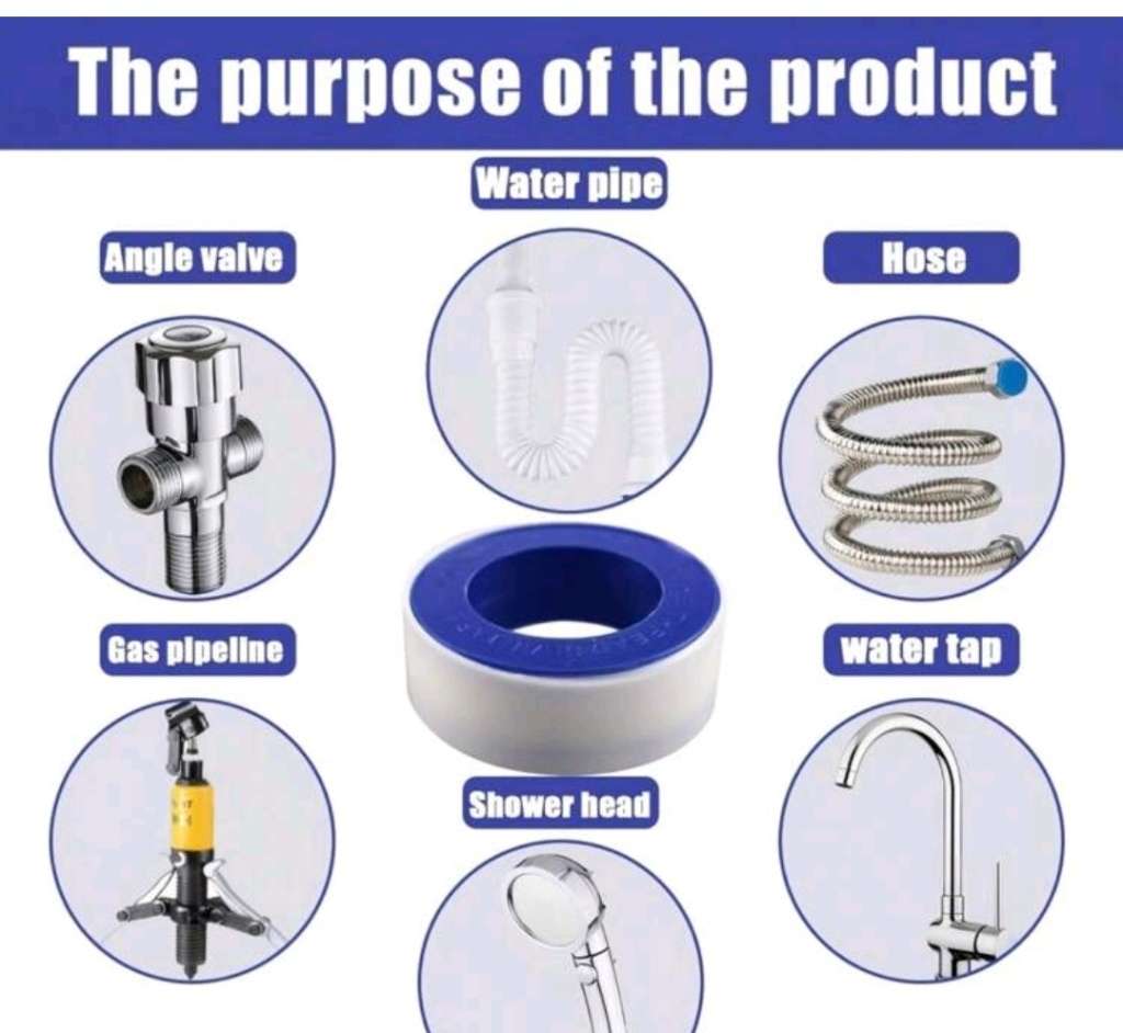 3 Piece PTFE thread seal tape Valve Sealer Tape Plumbers Tape (Takealot price R104.25)