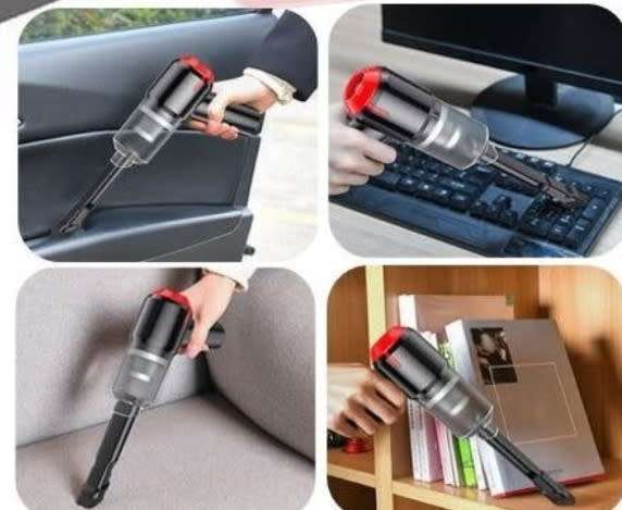 Wireless Vacuum Cleaner, Car home office, Multifunctional, Use Anywhere, 2 additional Nozzles