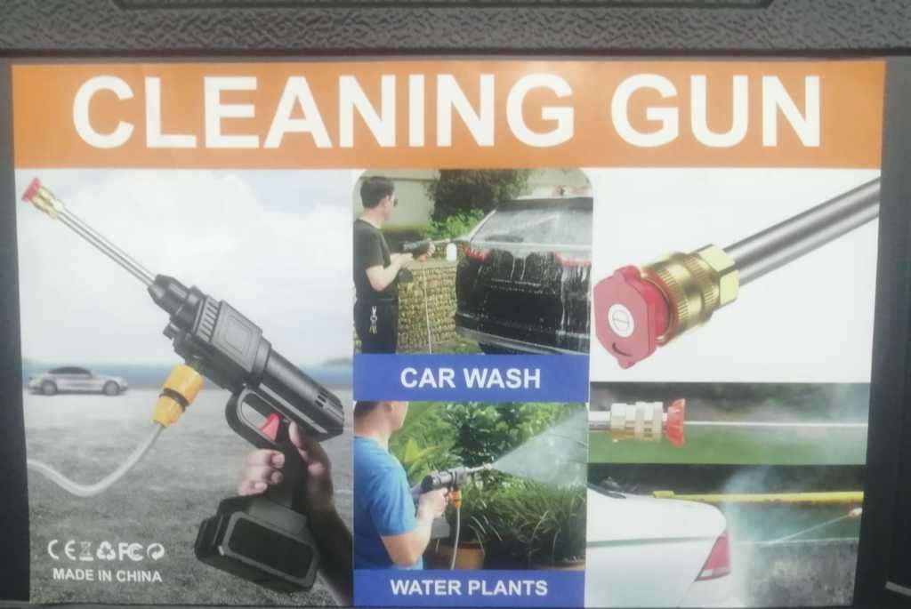 Cordless Portable Water Gun Powerful High Voltage 24V Lithium Car Wash in carry case