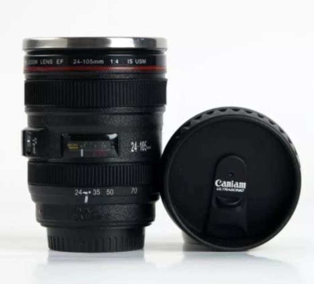 400ML Creative Camera Lens Mug Plastic Coffee Tea Cup