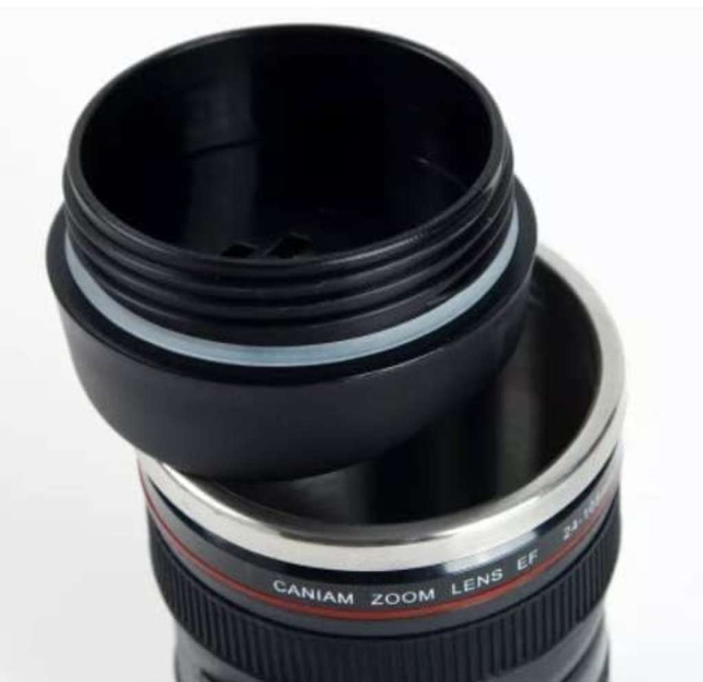 400ML Creative Camera Lens Mug Plastic Coffee Tea Cup