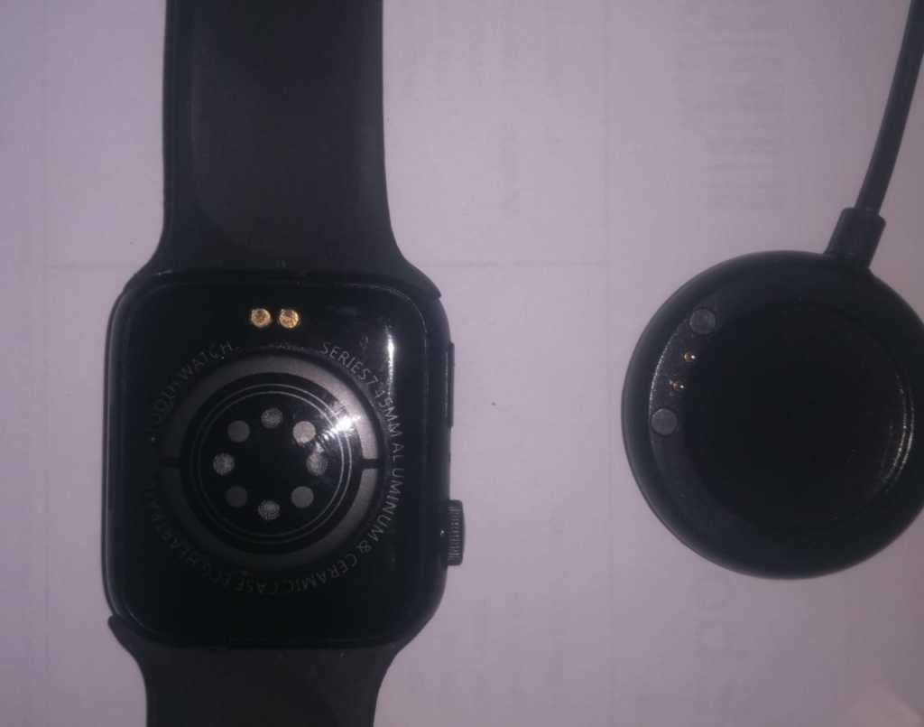 Series 7 watch  45mm aluminium and ceramic case  ECG heart rate Bluetooth watch Black