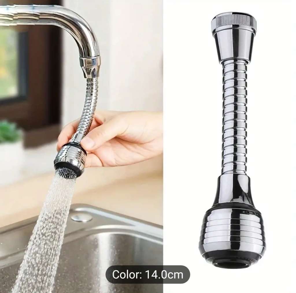 360-Degree Rotatable Faucet Extender With 2 Modes - High Pressure, Water-Saving Kitchen Gadget