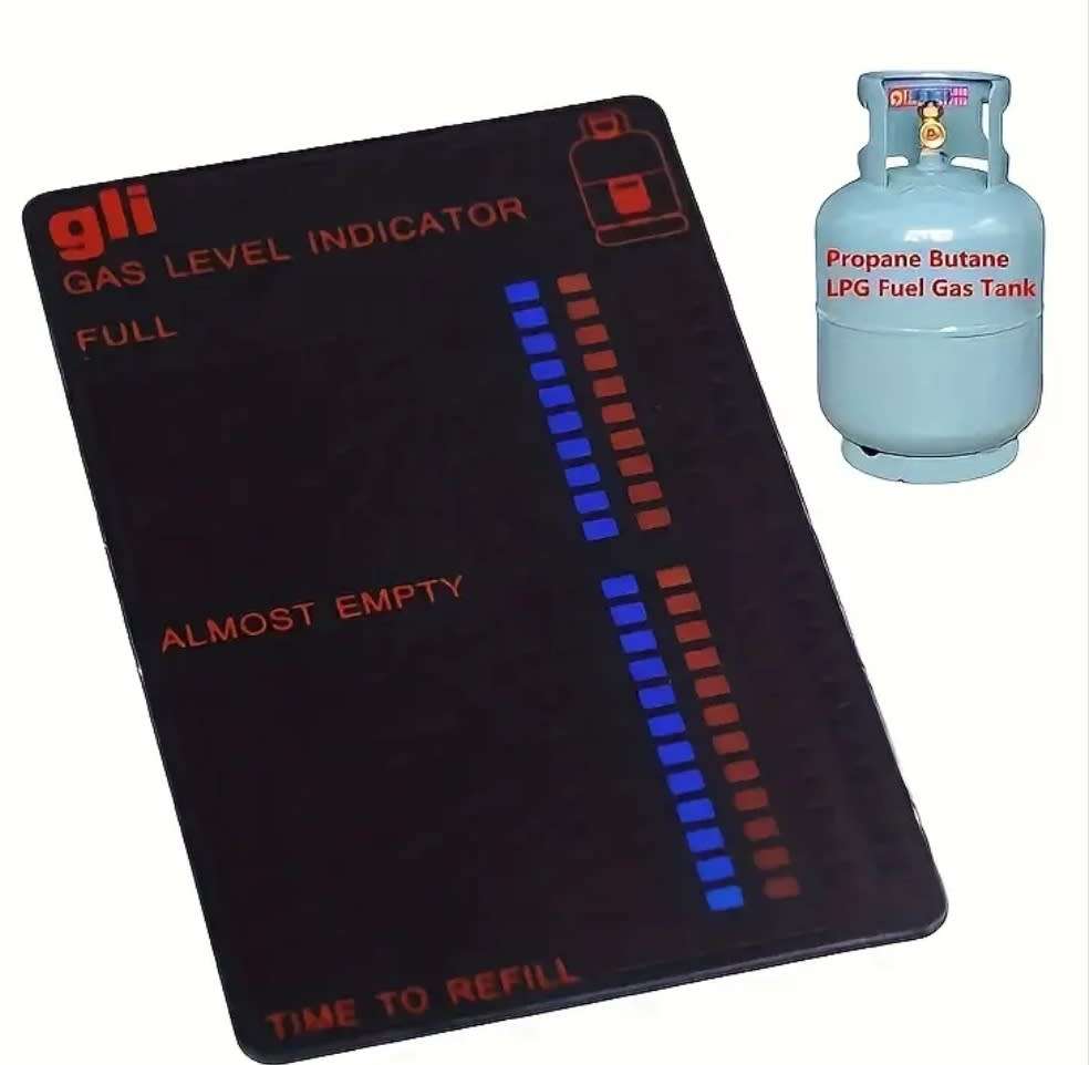 Magnetic Propane/Butane LPG Fuel Gauge: Monitor Gas Tank Level & Temperature for gas Bottle