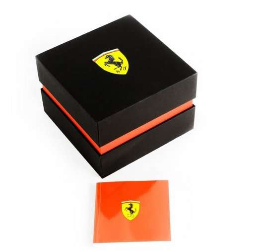 SCUDERIA FERRARI | PADDOCK | BRAND NEW | TWO-TONE | CARBON FIBRE FACE | {R8000} | LOCAL STOCK