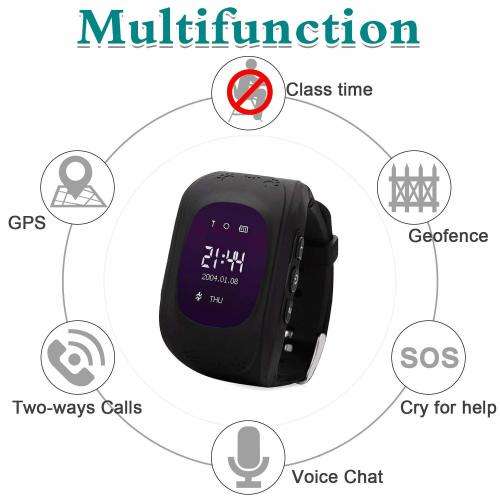 Q50 Kids GPS Tracker Watch-Black only