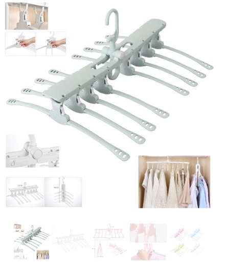 Retractable Magic Clothes Rack hanger Set